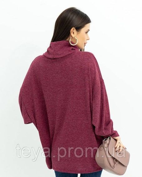 Светр колір бордовий розміри S, L, XL, M FI_006345 | Зображення 2