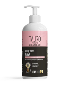 Маска для надання об'єму шерсті собак і котів TAURO PRO LINE Ultra Natural Care Volume Boost Mask, 1000 мл