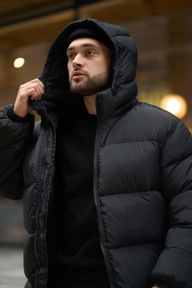 Зимовий пуховик "Heat" чорний | Зображення 9
