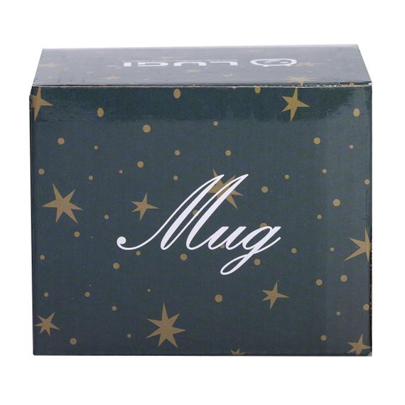 Чашка фарфоровая с золотым ободком и позолоченной ручкой 320 (мл) Good life Синяя RX-N231506BL | Зображення 4