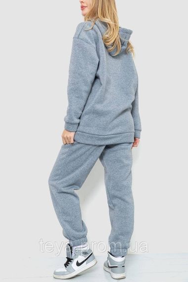 Спортивный костюм женский на флисе, цвет серый, размеры M, L, XL, XXL FA_008463 | Зображення 3