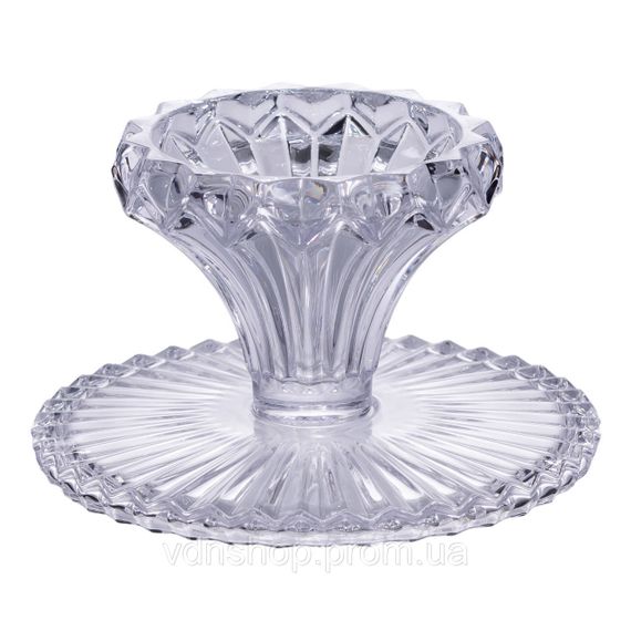 Тортівниця на ніжці Ø26 см скляна підставка для торта, капкейків, тістечок HP-19-138S | Зображення 2