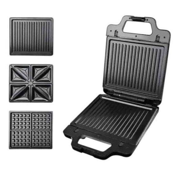 Мультимейкер 3в1 с антипригарным покрытием 1400 Вт Sokany SK-BBQ-852