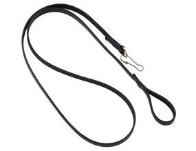 Шнур тренчик страховочный кожа чёрный ms