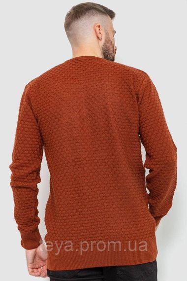 Светр чоловічий, колір теракотовий, розміри M, L, L, XL, XXL, 93*2,5 см FA_008093 | Зображення 3