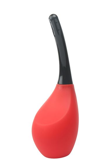 Анальний душ MENZSTUFF 9 HOLE ANAL DOUCHE RED / BLACK, Красный/Черный