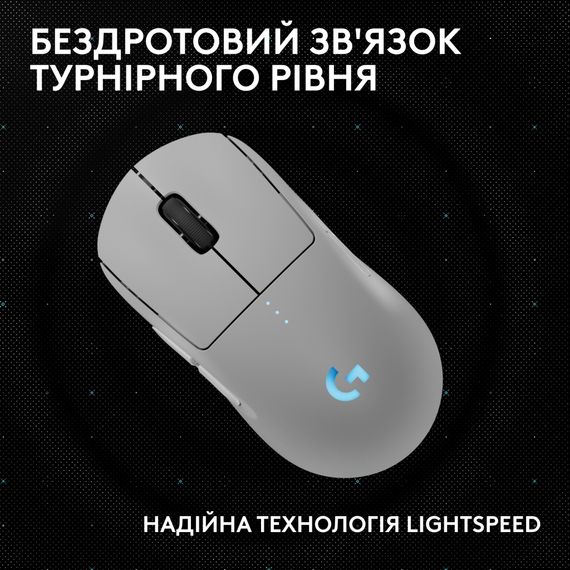 Мишка Logitech G Pro 2 Lightspeed Wireless White (910-007302) | Зображення 4