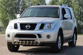 Кенгурятник WT008 (нерж) для Nissan Pathfinder R51 2005-2014 гг