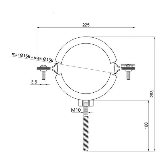 Хомут Thermo Alliance Forte 6" (D159-166 мм) SF100150 | Зображення 1