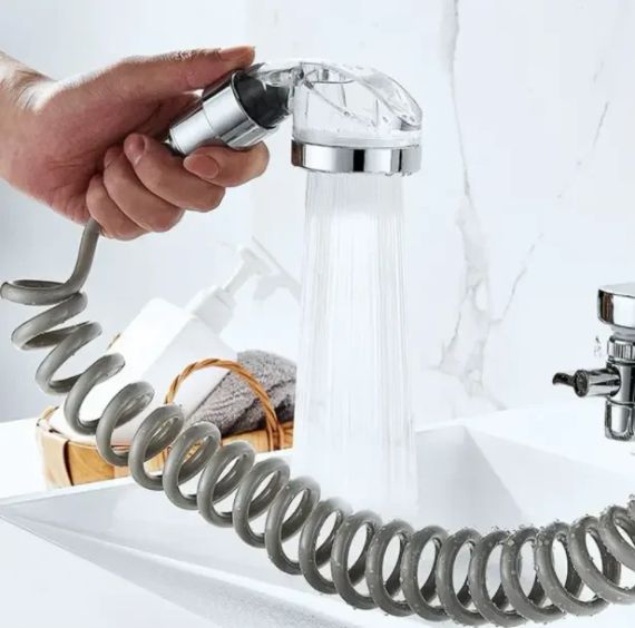 Душевая система на умывальник с турмалином Modified Faucet With external Shower | Зображення 3