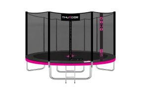 Батут із внутрішньою сіткою THUNDER OUTSIDE PRO 12FT 366 см Black/Pink