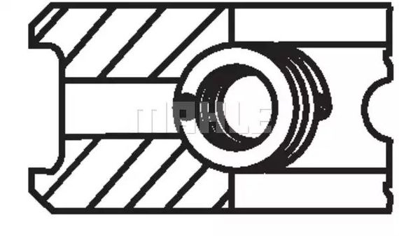 Кільця поршневі RENAULT 81,00 1,7i F2N/F3N , MAHLE/KNECHT (02182N0) | Зображення 2