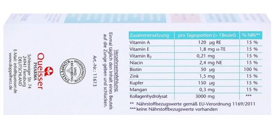 Доппельгерц Колаген питний 3000 мг. Рідкий Doppelherz aktiv Kollagen 3000 mg. Liquid | Зображення 1