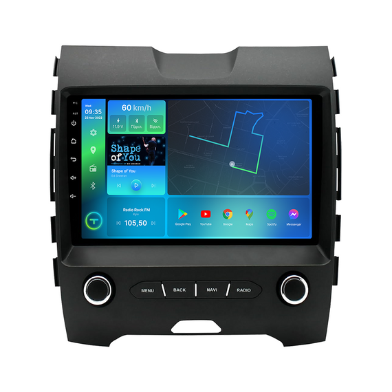 Штатна магнітола Torssen Ford Edge 2015-2018 knob FL9 4+64Gb 4G Carplay DSP | Зображення 1