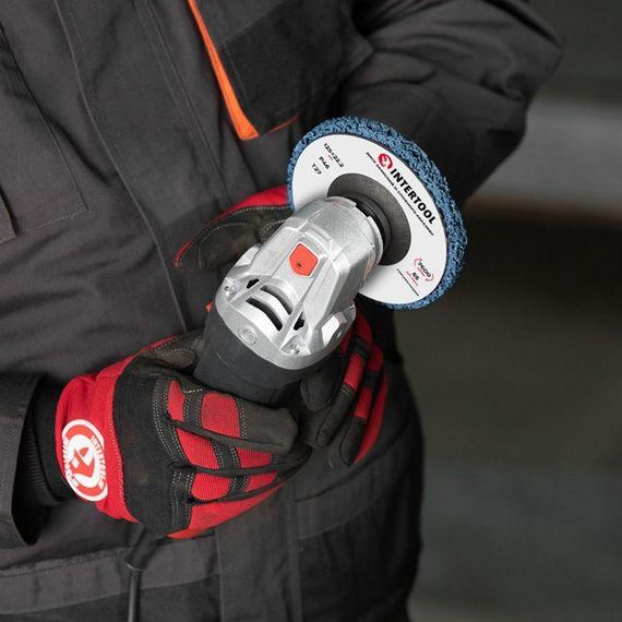 Диск зачистний з спіненого абразиву блакитний 125*22.2*13 мм, P46, T27 INTERTOOL BT-0604 | Зображення 6