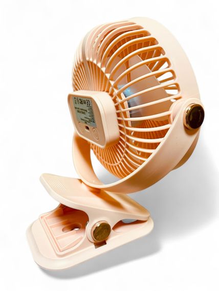 Вентилятор F2-150 акумуляторний з LED підсвічуванням та прищіпкою - Pink | Зображення 2