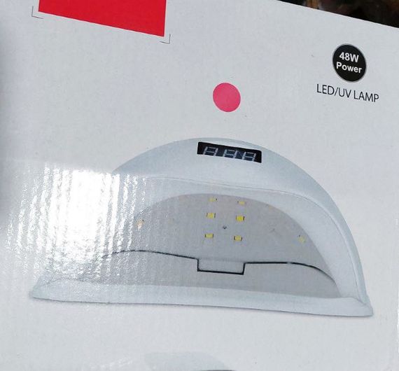LED/UV лампа для манікюру та педикюру Sun-5 48 Вт із сенсором для сушіння гель лаку Рожева | Зображення 8
