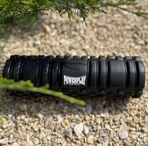 Массажный ролик (роллер) Паверплей 4342 Massage Roller Черный (30x10см.) | Зображення 3