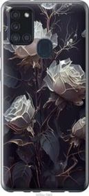 Чехол на Samsung Galaxy A21s A217F Розы 2 из силикона FCh_019343