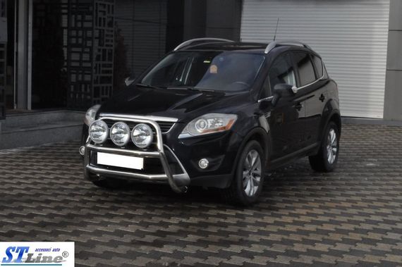 Кенгурятник WT018 (нерж.) для Ford Kuga 2008-2013 гг | Зображення 1