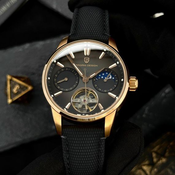 Чоловічий годинник Pagani Design PD-YS021 Black-Gold | Зображення 1