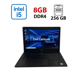 Ноутбук Б-клас Dell Latitude 3490 / 14" (1920x1080) IPS / Intel Core i5-8250U (4 (8) ядра по 1.6 - 3.4 GHz) / 8 GB DDR4 / 256 GB SSD / Intel UHD Graphics 620 / WebCam б/в