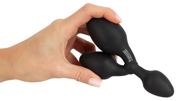 Тройная анальная пробка Black Velvets (3-в-1), силикон sexstyle | Зображення 6