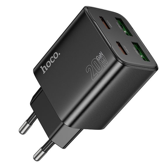 МЗП Hoco N55 Fundador PD20W four-port (2USB-A/2C) Black | Зображення 3