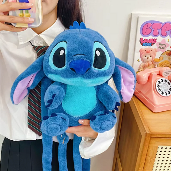 Стіч плюшева іграшка рюкзак 31 см, рюкзак із невеликою кишенею 20×15 см | Зображення 3