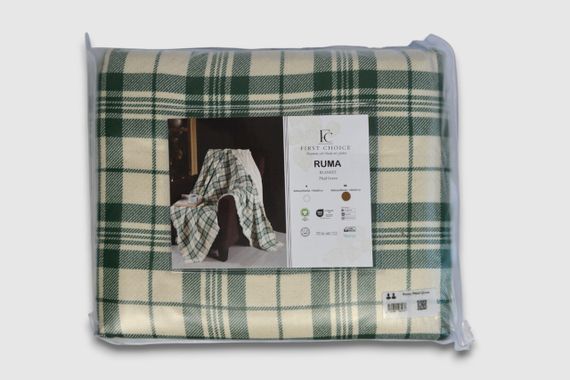 Плед First Choice 240×220 см. Ruma Plaid Green | Зображення 4