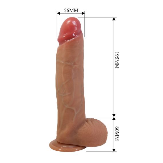 Фалоімітатор Pretty Love Mendel 10 Super Soft Liquid Silicone Dildo Sex Aura | Зображення 6