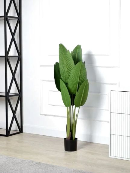 Искусственное банановое дерево 120 см в горшке – декоративное растение | Зображення 5