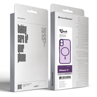 Чехол для мобильного телефона Armorstandart Lush MagCase Apple iPhone 17 Dark Violet (ARM87482) | Зображення 2