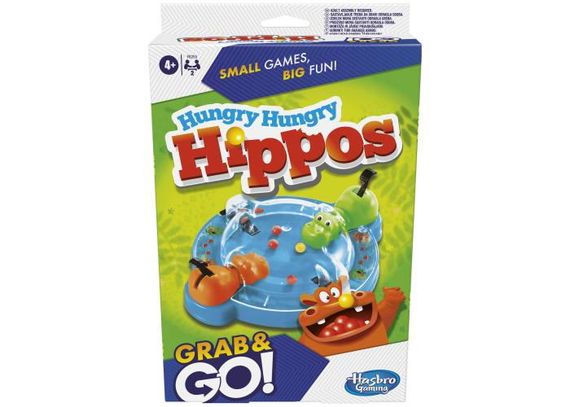Настільна гра Hungry Hippos Grab and Go (Голодні бегемотики. Дорожня Версія)