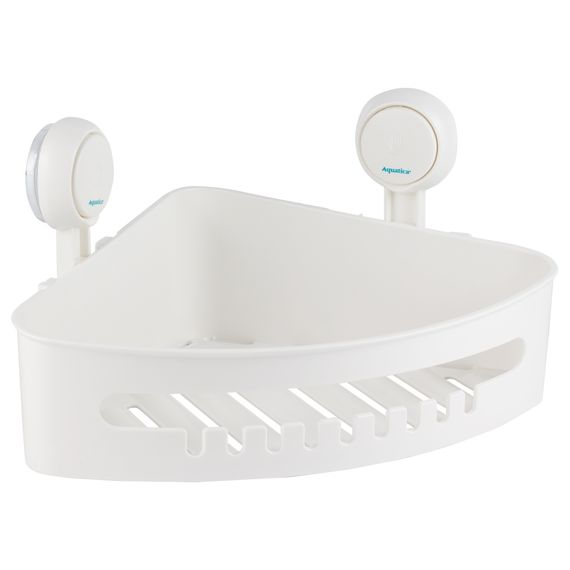 Поличка на вакуумних присосках Aquatica кутовий s42 255×255×105мм (9784293) | Зображення 1