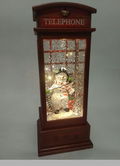 Новорічний нічник телефонна будка XMAS WDL-25002A 25 см (47702-10103_719)