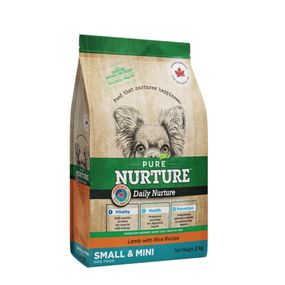 Сухой корм с ягненком для собак малых пород Pure Nurture Daily Nurture Dog Small & Mini Sensitive, 2 кг