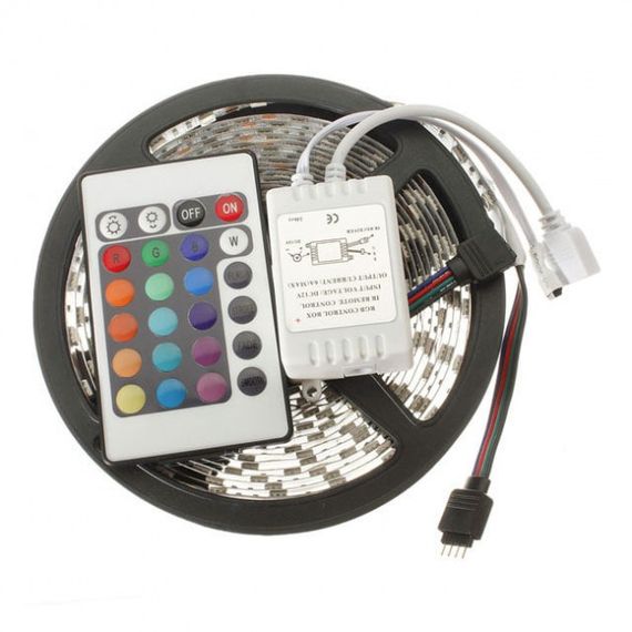 Світлодіодна RGB-стрічка Venom SMD 6060 5 м 12 V IP20 RGB (VST-6060120600-RGB) з пультом і блоком живлення | Зображення 3