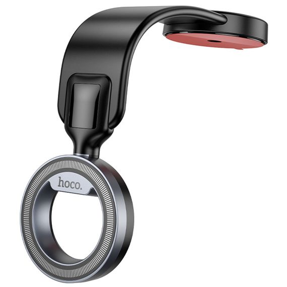 Автотримач Hoco H71 Totem Ring magnetic (center console) Black metal gray