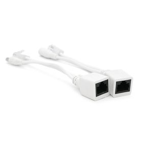 POE інжектор пасивний (пара) 802.3at (30Вт) з портами Ethernet 10/100Mbps, white, OEM Q50