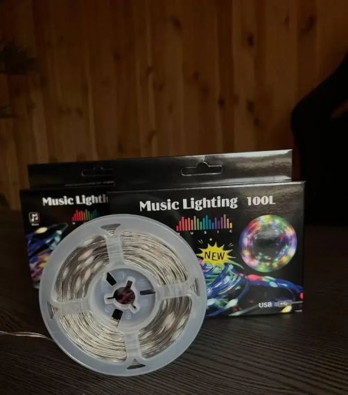 Гирлянда музыкальная с динамиком USB 10 м | Зображення 2