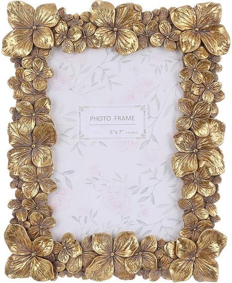 Декоративна фоторамка Flowers Gold для фото 12х17см