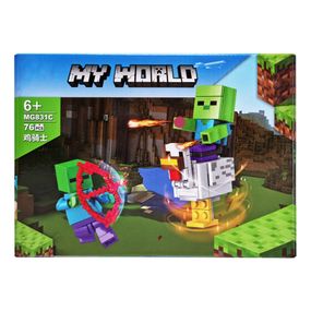 Конструктор дитячий для хлопчика від 6 років  Майнкрафт 76 деталей Ігоровий конструктор 6+