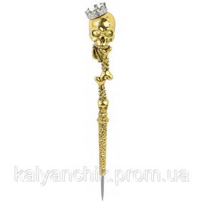 Шило для кальяну King skull Gold