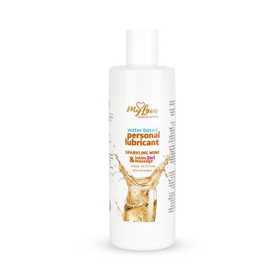 2в1 лубрикант та масажний гель - MyLove Aroma Series Intim&Massage Sparkling Wine, 300 мл Sex Aura