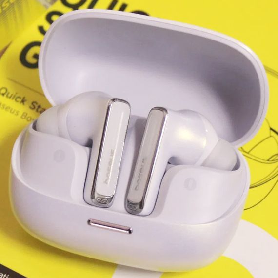 Бездротові TWS навушники Baseus OS Bowie M2s Pro (A00051801) Moon White | Зображення 5