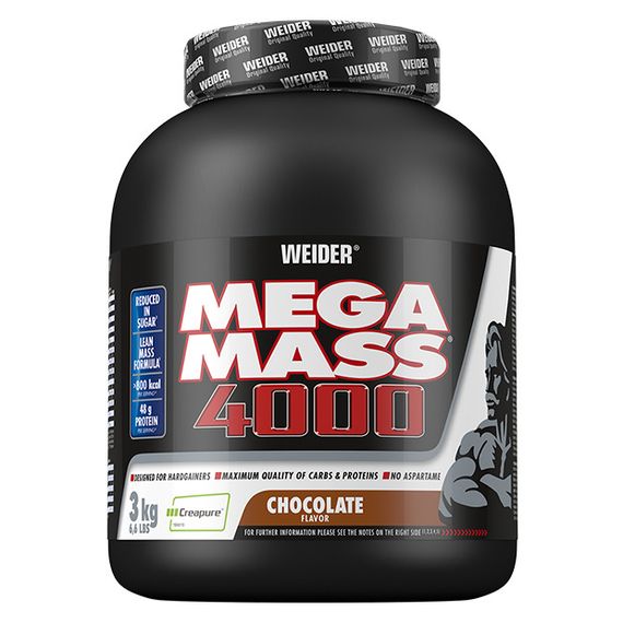 Гейнер Weider Mega Mass 4000 3,0 kg (Chocolate)