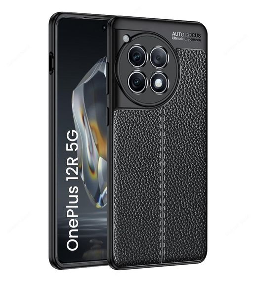 Противоударний чохол AutoFocus Leather OnePlus 12 R чорний