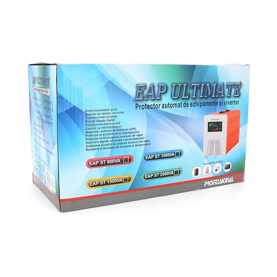 ДБЖ з правильною синусоїдою Westech EAP ULTIMATE-2000VA/1400W 24V, однофазний, напольного монтажу, LED дисплей, DC150-270V, | Зображення 1