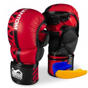 Перчатки для ММА Phantom APEX Red L/XL (капа в комплекте)